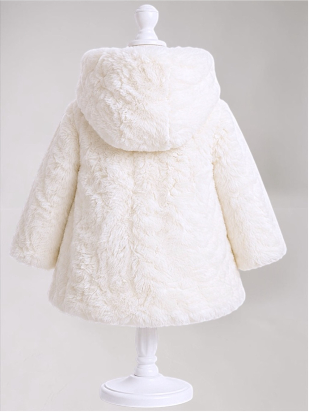 Widgeon 3-Bow A-Line Faux Fur Coat – Size 12M - Picture 6 of 12